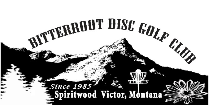 Bitterroot disc golf club logo spiritwood established 1985